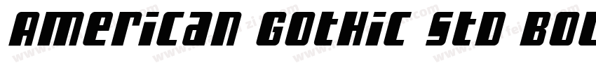 American Gothic Std Bold字体转换